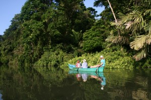 gemächliche Fahrt auf den Kanälen im Tortuguero-NP