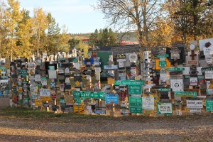 Signpost in Watson Lake