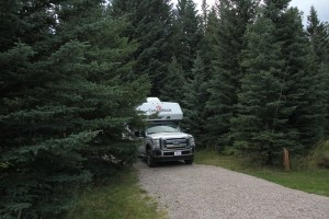 Stellplatz auf dem Whistlers Campground