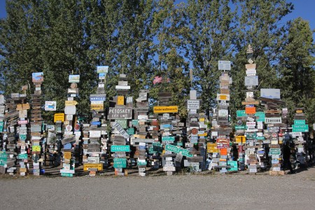 Schilderwald in Watson Lake