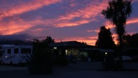 Sonnenuntergang am Fox Glacier